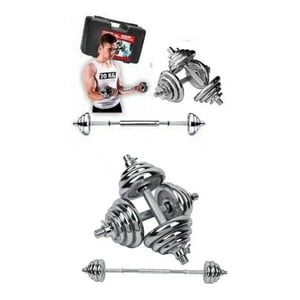 Mundofit - Kit Mancuernas 30 Kilos Pesas + Estuche Maletín + Extensión