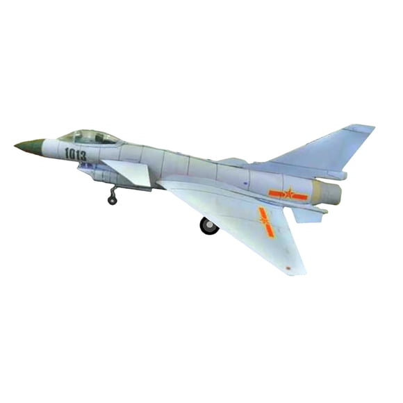 1/48 J-10 Montaje Avión De Papel Modelo Avión Miniatura Modelo Para Estante De Casa