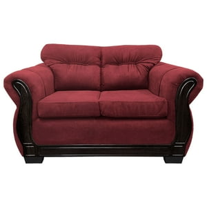 América Decora - Sofá Con Resorte Estructural 2 Personas Taurus Chenille Rojo