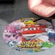 thumbnail image 4 of Alfombra Redonda Infantil Super Wings Felpa Coral 60cm, 4 of 6