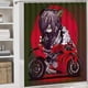 thumbnail image 5 of Moto bicicleta-theme 4-Piece Shower Curtain Set with Rugs, Waterproof Bathroom Decor Set Includes Bath Mat, U-Shaped Rug, Toilet Lid Cover and Curtain with Hooks, 5 of 6