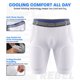 thumbnail image 2 of Faja protectora de fútbol americano Exxact Sports YXL blanco – 5 almohadillas, 2 of 7