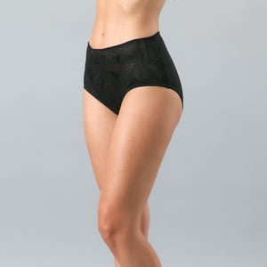 Calzon De Microfibra Y Encaje Mujer Flores 13488-2