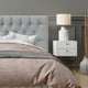 thumbnail image 3 of Respaldo Capitone Premium 1,5 plazas Felpa Gris Plata, 3 of 3