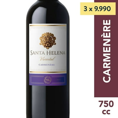 Vino Tinto Carmenere Varietal 12.5° Botella 750 Cc Santa Helena