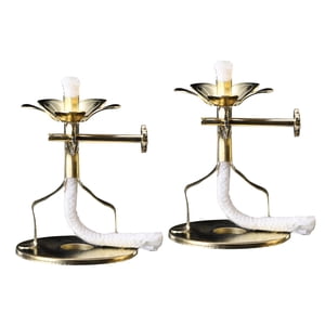 Bothyi - 2X Soporte De Mecha De Lámpara De Mantequilla Dorada Soporte De Lámpara De Mecha Buda Para Yoga Boda S 5.5X4Cm