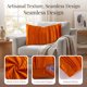 thumbnail image 2 of REGALWOVEN Fundas de Cojín Texturizadas con Pliegues 2 Paquetes para Decoración Moderna del Hogar Naranja 20 x 12 Pulgadas, 2 of 6