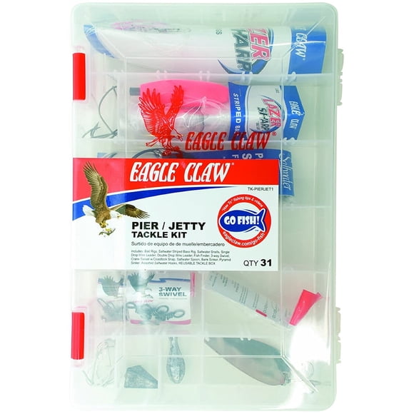 Kit de Pesca Eagle Claw Pier Jetty 31 Piezas Multicolor