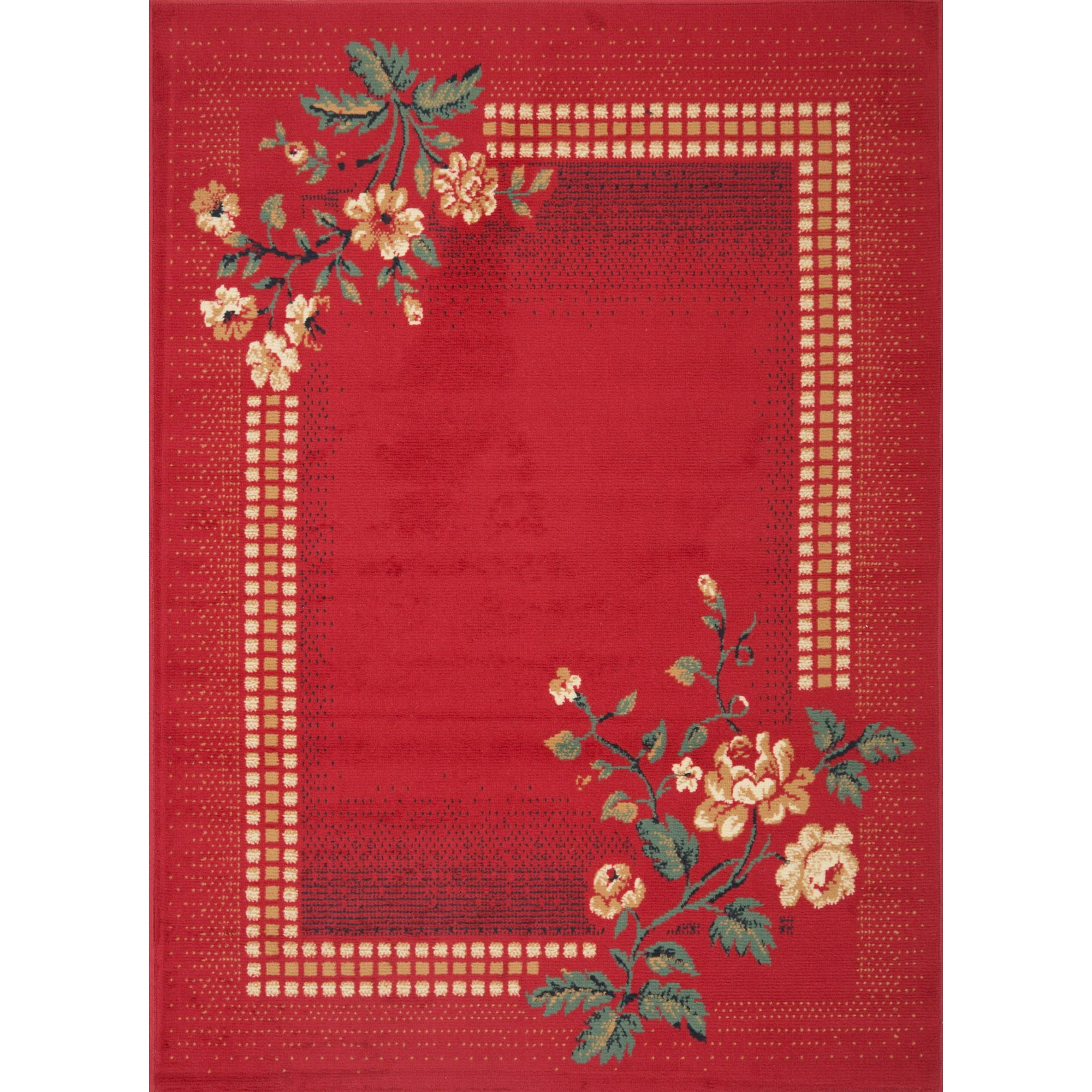 Cannon - Bajada De Cama Hortensia Rojo 50x90