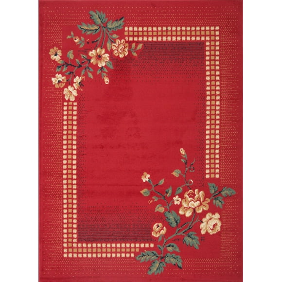 Alfombra Hortensia Rojo 150x200