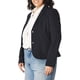 thumbnail image 2 of Traje Blazer Calvin Klein Lux con dos botones para mujer, color azul marino, 2 of 3
