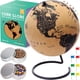 thumbnail image 1 of Mapa de viaje mundial Cork Globe TWO DREAMERS de 9,9 cm con 80 alfileres, 1 of 8