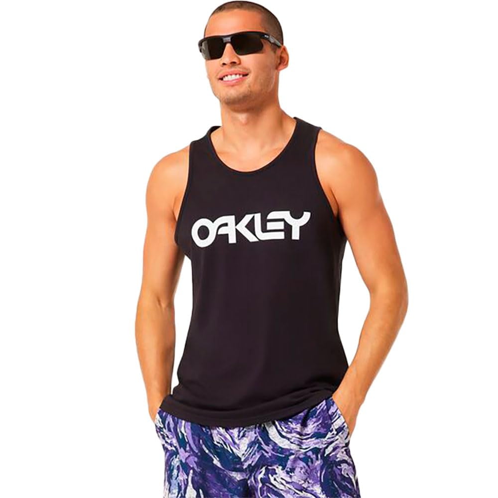 Musculosa Oakley Mark 3 Para Hombre, Negra Y Blanca, Talle Grande