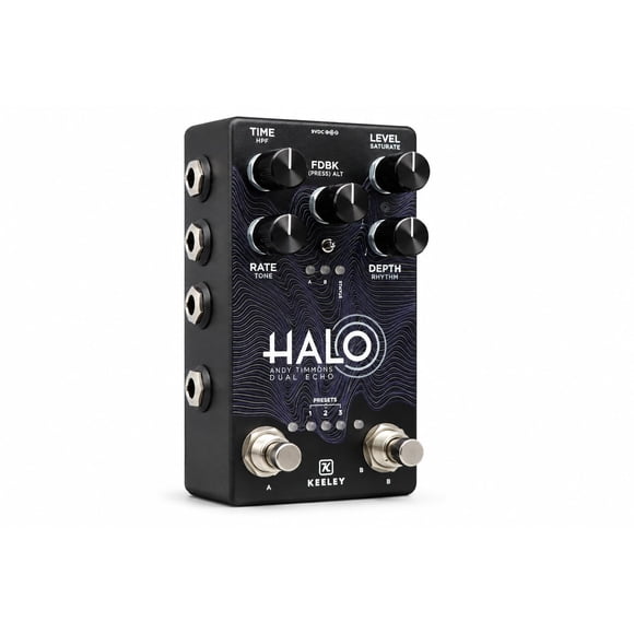 Pedal de efecto para guitarra Keeley Halo Black Waves – Edición limitada firma Andy Timmons