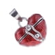 thumbnail image 3 of medallón amor corazón esmalte cremación recuerdo urna colgante ceniza sostenedor rojo, 3 of 5