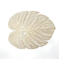 Genérico - Set 8 Individuales Mantel Hoja Hueca Comedor Cocina Lau