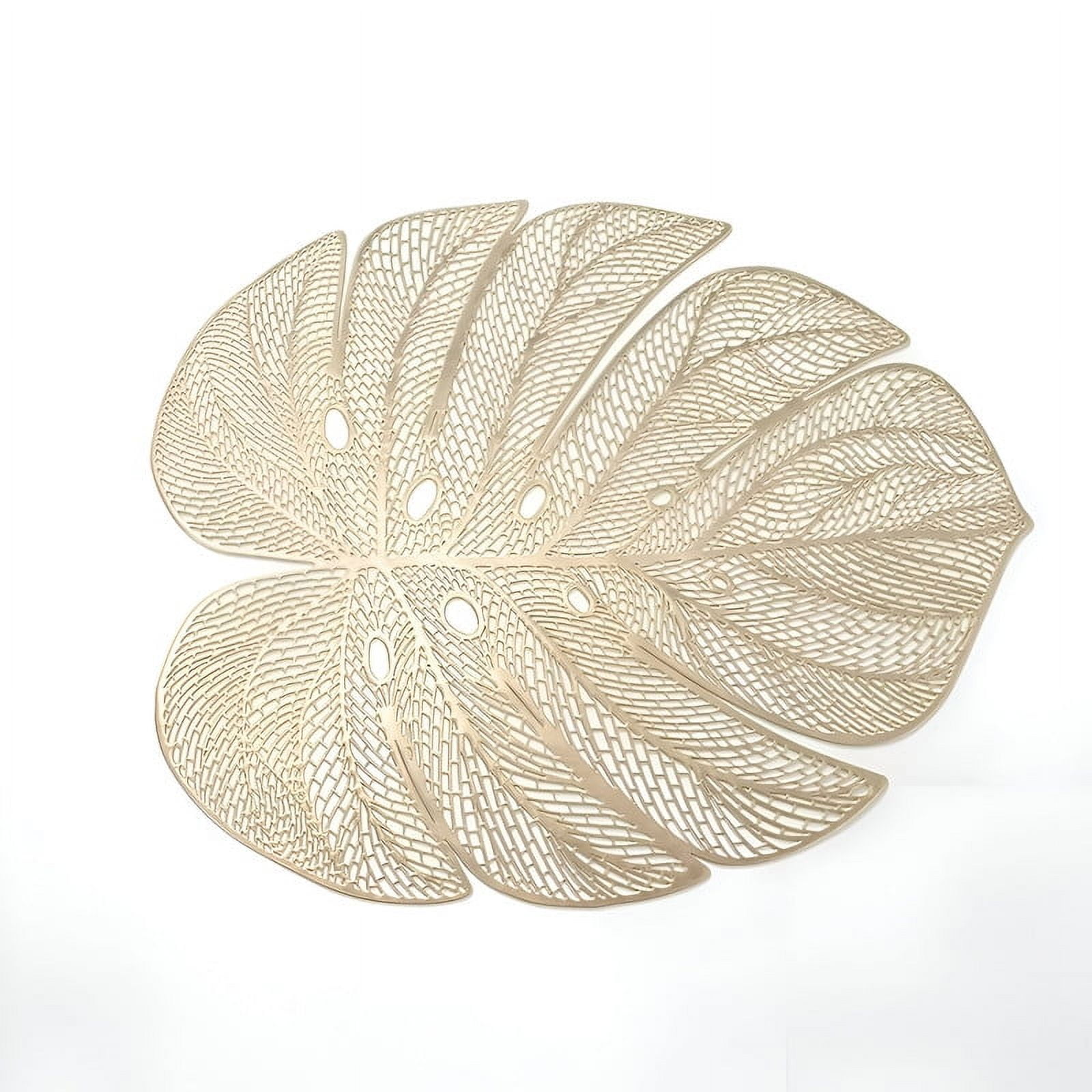 Genérico - Set 8 Individuales Mantel Hoja Hueca Comedor Cocina Lau