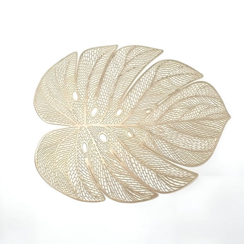 Genérico - Set 8 Individuales Mantel Hoja Hueca Comedor Cocina Lau