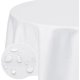 thumbnail image 2 of Mantel De Hule Plastico Mesa Redondo Color 140cm blanco, 2 of 3