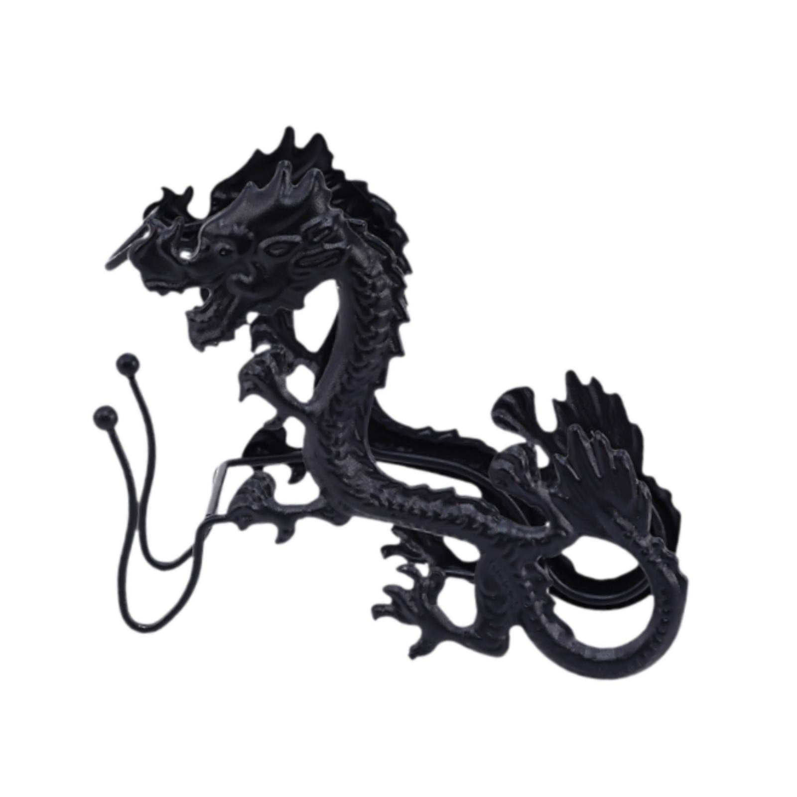 Magideal - Portabotellas De Vino Con Forma De Dragón, Portabotellas Individual, Soporte De Exhibición Para Mesa, Estante Para Vino Creativo Para Gabinete, Hogar, Negro