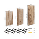 thumbnail image 4 of Repisa Flotante Madera Fierro Set 4 Repisas Estanteria Pared, 4 of 4