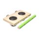 thumbnail image 3 of Comedero Para Pájaros, Taza De Madera Para Jaula, Percha Para Agapornis, Guacamayos Y Periquitos, Cuenco Doble, 3 of 3