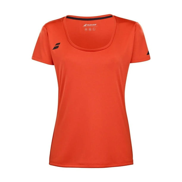 Polera Babolat Play Cap Sleeve Top Women Naranja Tenis Padel