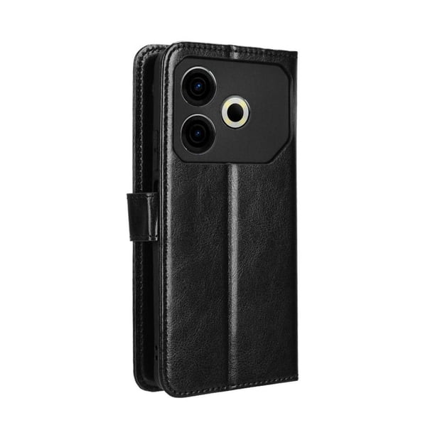 Funda tipo libro para Tecno Pova 6 Neo 4G, cartera todo‑en‑uno, funda multifuncional con tarjetero y correa de muñeca desmontable