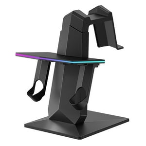 Genérico - Base De Carga Rápida Compatible Con Los Auriculares Y Mandos Meta Quest 3S Vr Con Indicador Led, Soporte Cargador 2 En 1-Negro