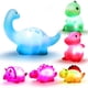 thumbnail image 2 of 6 Pcs/Pack Dinosaur Bath Toys Light-UpFloating Bath Toys Set For Baby Toddlers Kids, Birthday Easter Christmas Shower Pool Bath Toys, Boys Girls Children Preschool Bathtub Bathroom Toy, 2 of 3