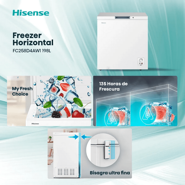 Freezer Hisense Horizontal / Fc258D4Aw1 198 Litros | Lider