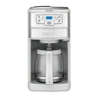 Cuisinart Cafetera Automática De Acero Inoxidable Para Moler Y Preparar 12 Tazas Con Programabilidad De 24 Horas, Configuración De 1 A 4 Tazas Y Jarra De Vidrio