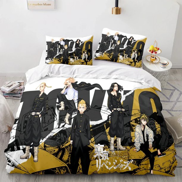 Anime Tokyo Revengers Ryuguuji Ken Sano Manjiro Duvet CoverBedding Sets Bed Set Quilt Comforter Covers Home Textiles