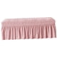 thumbnail image 4 of Funda para banco de comedor, elásticas extraíbles para sillas, de funda de asiento elástico, funda de cojín para banco para , Rosa, 4 of 5
