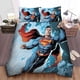 thumbnail image 1 of Superman Dc Comics Character In The White Steam Quilt Duvet Cover Set Soft3-Piece Bedding Set, 1 of 5