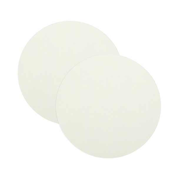 Uxcell 3.1" Difusor de Pantalla Redonda Antideslumbrante Cubierta de Lámpara para Suavizar la Luz Blanco Cálido 2 piezas