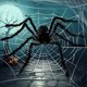 thumbnail image 2 of Figura JOYIN con forma de araña gigante de 9 pies para Halloween, decoración, 2 of 9