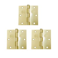 Pack 3 Bisagra Acero Odis 3,5”×3,5”×2,0Mm - Bronce