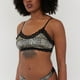 thumbnail image 3 of Peto Mujer Satín Negro Print Corona, 3 of 5