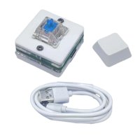 Bothyi - Mini Teclado Usb De 1 Tecla, Programación De Retroiluminación Rgb Para Interruptor Azul De Oficina