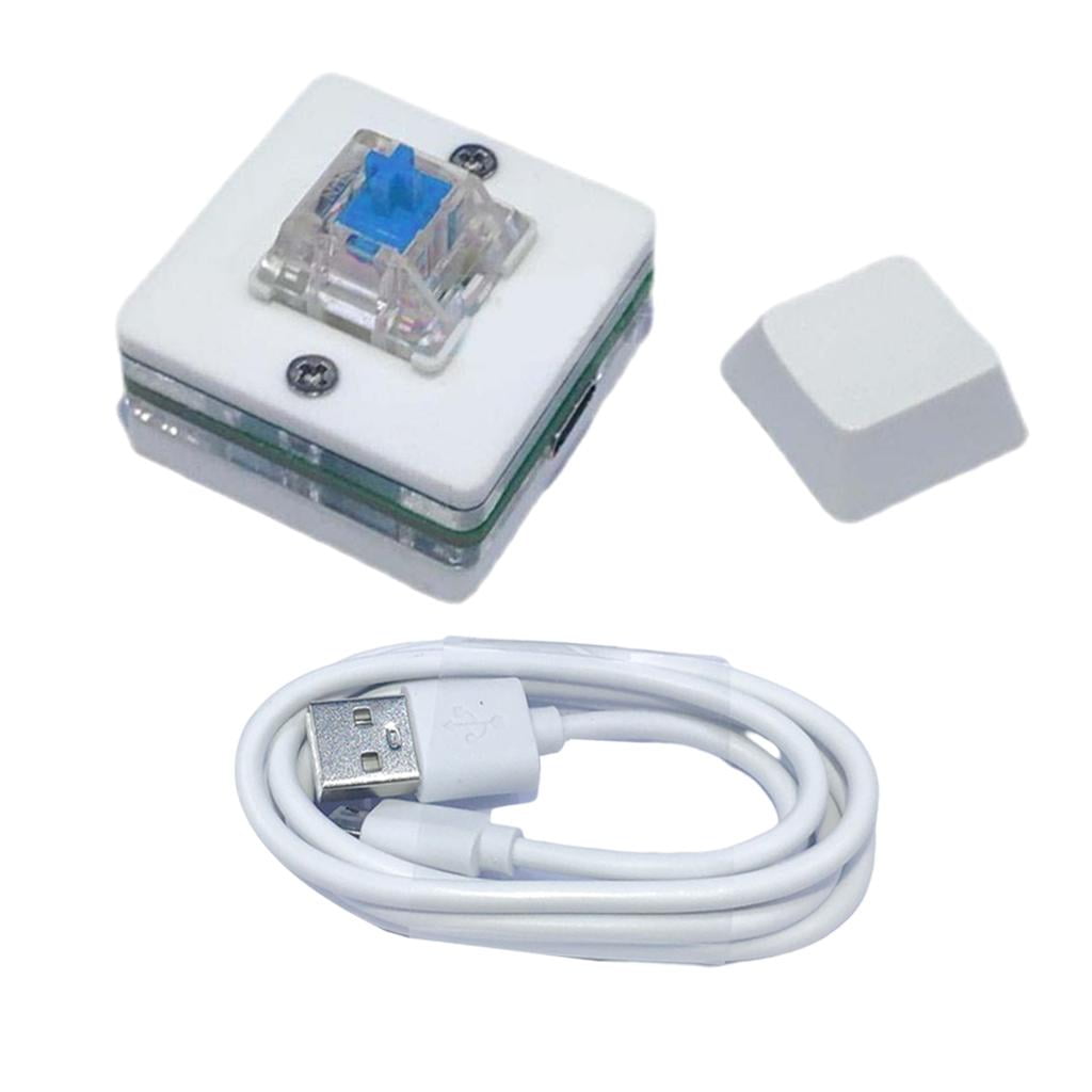 Bothyi - Mini Teclado Usb De 1 Tecla, Programación De Retroiluminación Rgb Para Interruptor Azul De Oficina