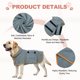 thumbnail image 3 of Uxcell Abrigo Secador para Perros, Batas para Perros Después del Baño Bata Súper Absorbente Toalla Suave Ajustable, (M, Gris y Ribete Naranja), Diseñado para Secado Rápido, 3 of 7