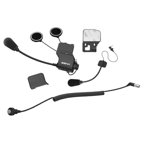 Kit De Abrazadera De Casco Sena Universal Para Harley Cb Con Cable De 7 Pines