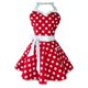 thumbnail image 1 of Delantales De Moda Vestido De Algodón Delantal De Punto De Encaje Hogar Cocina Rojo, 1 of 5