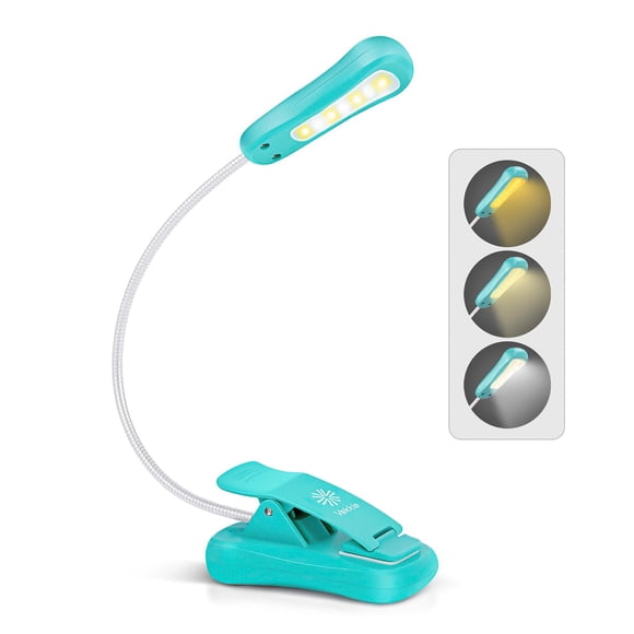 Book Light Vekkia recargable, 3 colores x 3, azul brillante