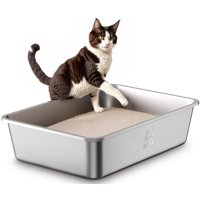 Caja De Arena Qiuma Large Acero Inoxidable