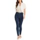 thumbnail image 2 of INSPIRE CHIC Blazer de Trabajo para Mujer sin Cuello con Solapa Abierta Frontal Cárdigan Recortado XL Blanco, 2 of 6