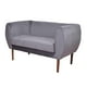 thumbnail image 2 of Sofa 2 Cuerpos Curvo Felpa Gris, 2 of 3