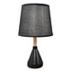 thumbnail image 1 of Lampara De Velador Lampara De Mesa Madera Y Metalizado negro 1, 1 of 2