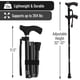 thumbnail image 4 of Bastones Para Caminar Plegables Y Ajustables Negros, 4 of 6